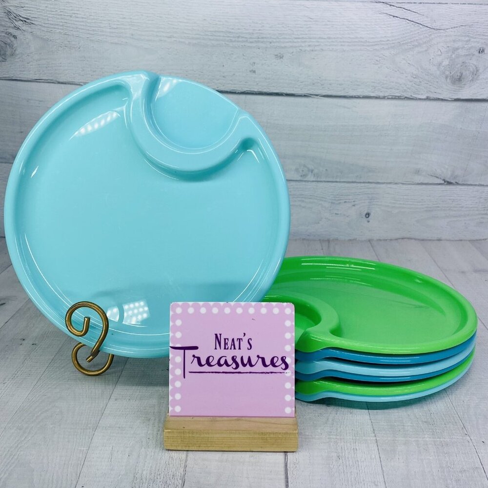 Pampered Chef Dining Pampered Chef Outdoor Party Colorful Melamine Plate Set 7